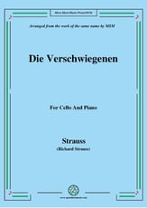 Die Verschwiegenen,for Cello and Piano P.O.D cover